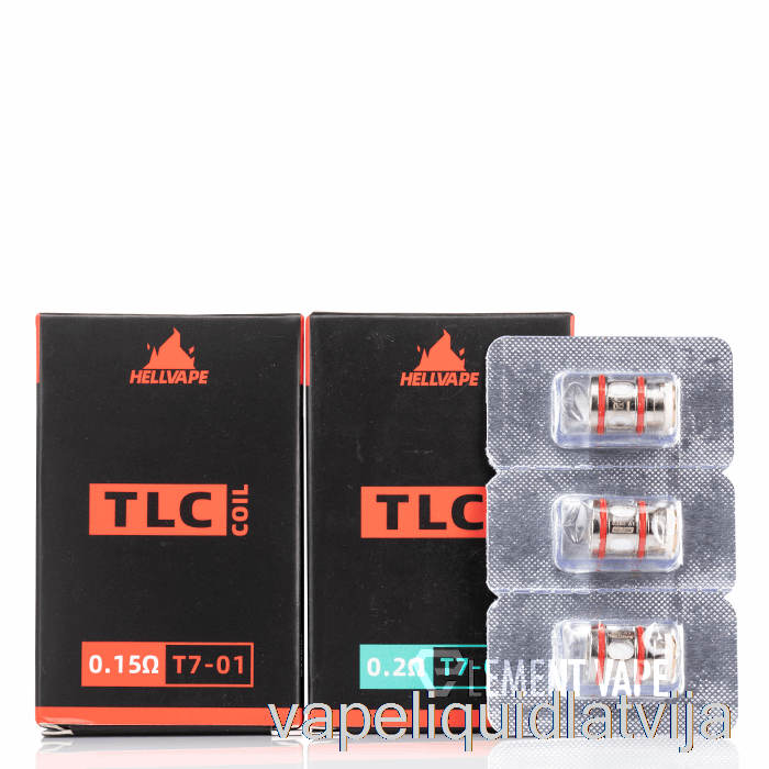 Hellvape Tlc Rezerves Spoles 0.2ohm T7-02 Spoles Vape šķidrums